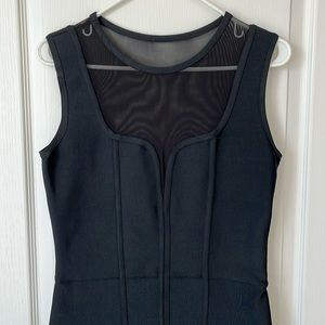 Torrid black bodycon dress with mesh. 🔥